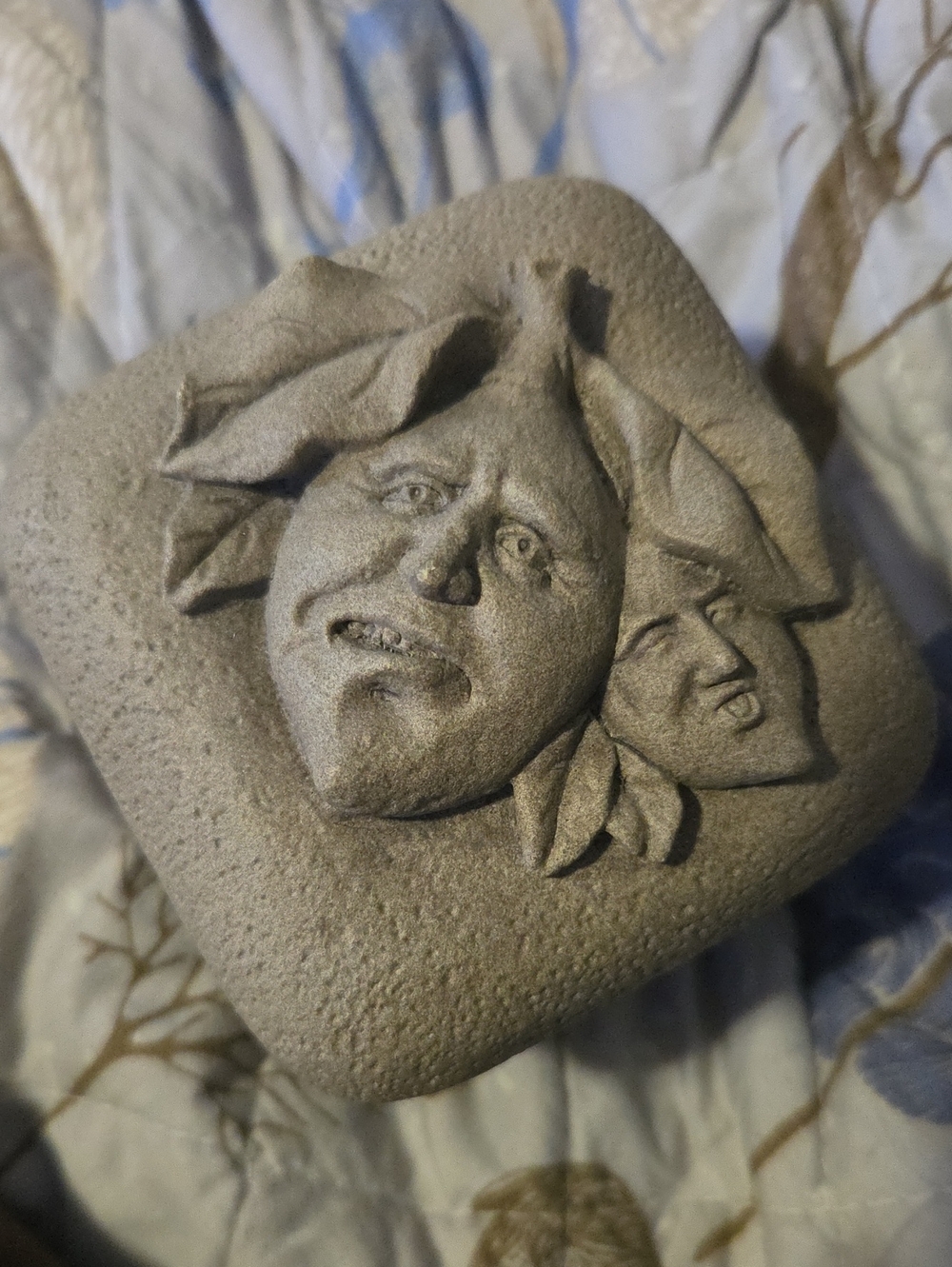 Gray/tan Stone REAL SOUR LEMON  Box Sculpture - Unbranded